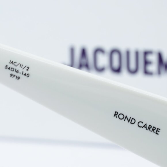 Jacquemus ROND CARRE JAC/11 C2 Rectangle Sunglasses - White/Blue - Picture 6 of 10